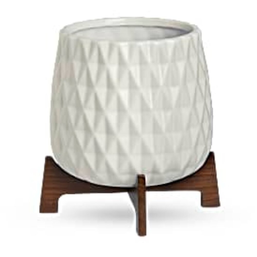 Mid Mod Geometric Planter